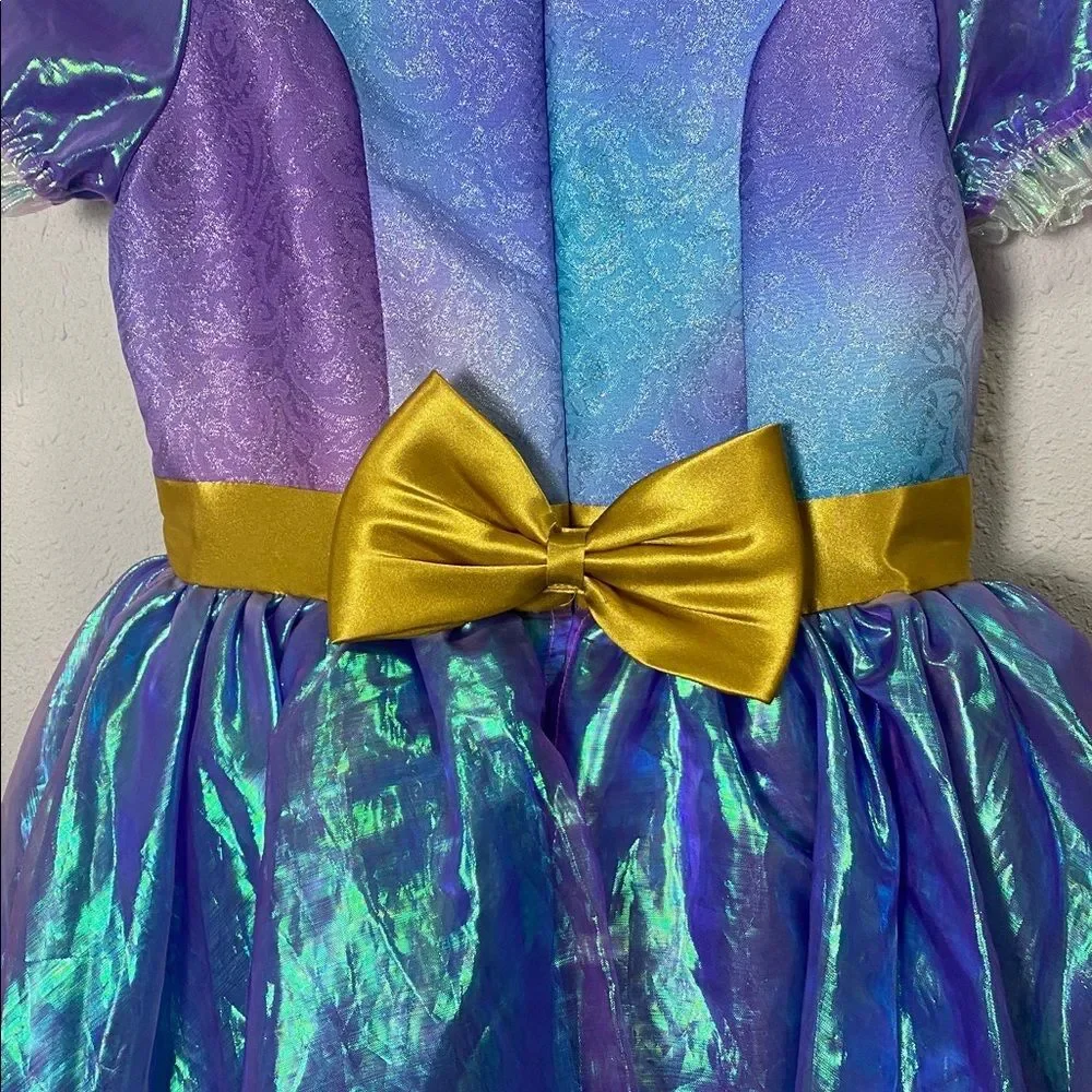 Disney Parks 50th Anniversary Minnie Mouse Dress Girls 9/10 Iridescent Costume